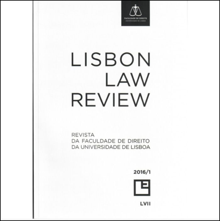 Revista da Faculdade de Direito da Universidade de Lisboa - LVII Volume I