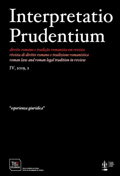 Interpretatio Prudentium - Ano IV N.º 2 - Direito Romano e Tradição Romanista em Revista