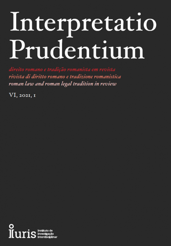 Interpretatio Prudentium Ano VI Nº1 - Direito Romano e Tradição Romanista em Revista