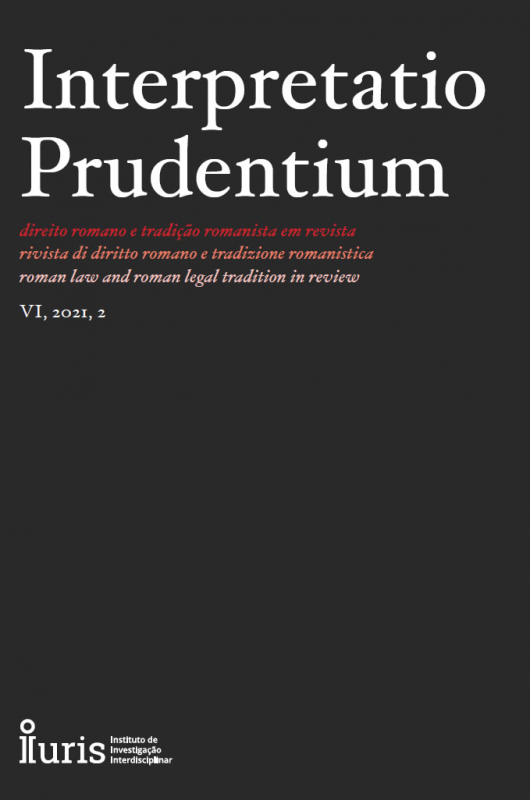 Interpretatio Prudentium Ano VI N.º 2 - Direito Romano e Tradição Romanista em Revista