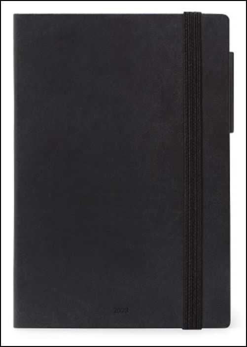 Large Daily Diary 12 Month 2023 - Black