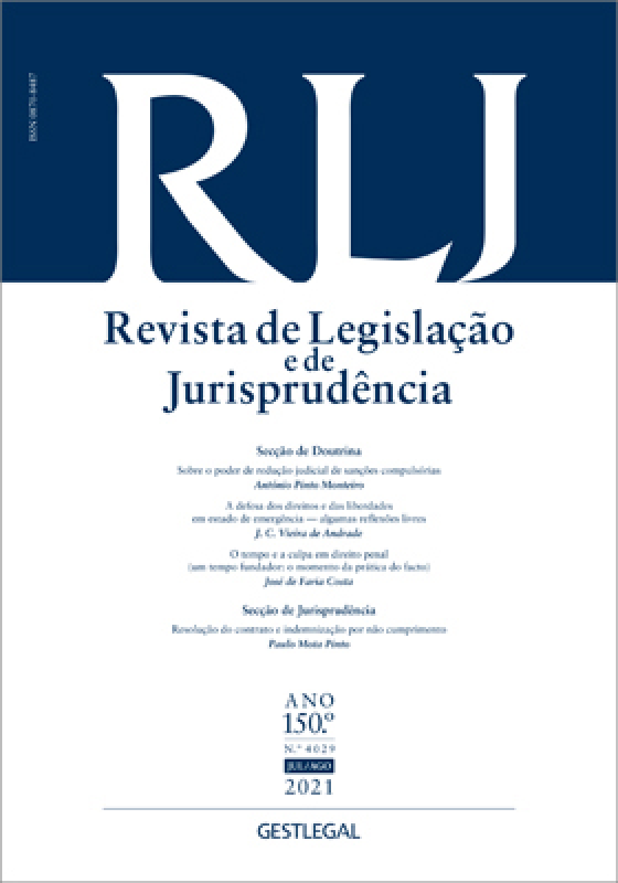 Revista de Legislação e de Jurisprudência – Ano 150.º – N.º 4029