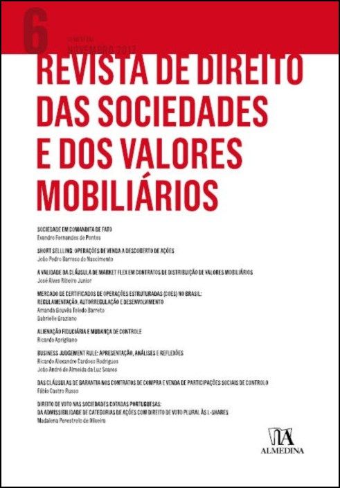 Revista de Direito das Sociedades e dos Valores Mobiliários N.º 6