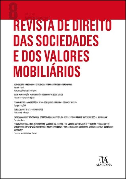 Revista de Direito das Sociedades e dos Valores Mobiliários nº 8