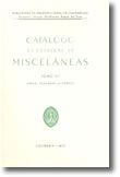 Catálogo da Colecção de Miscelâneas - Tomo 5.º