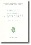 Catálogo da Colecção de Miscelâneas - Tomo 2.º