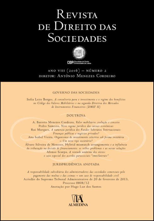 Revista de Direito das Sociedades, Ano VIII (2016) - Número 2