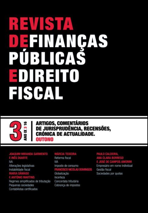 Revista de Finanças Públicas e Direito Fiscal - Ano IX - Número 3 - Outono
