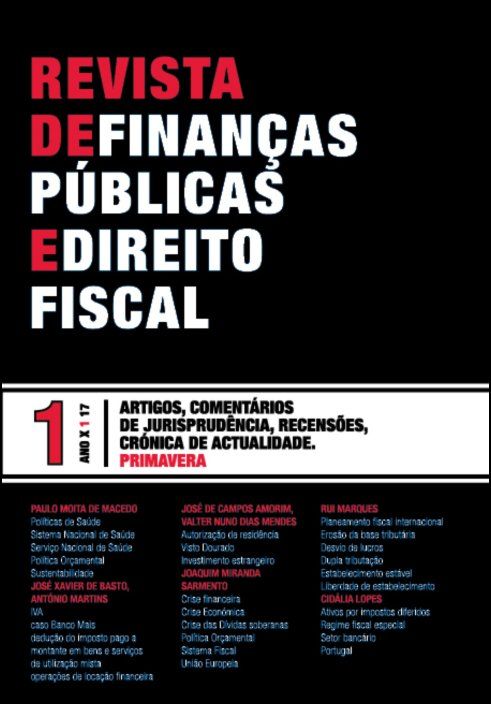 Revista de Finanças Públicas e Direito Fiscal - Ano X - Número 1 - Primavera