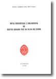 Notas Biográficas e Bibliográficas do Doutor Adriano da Silva Vaz Serra