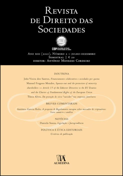 Revista de direito das sociedades - Ano XIII (2021) - Número 2