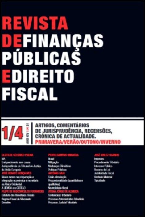 Revista de Finanças Públicas e Direito Fiscal Ano XIV n.º 1/4