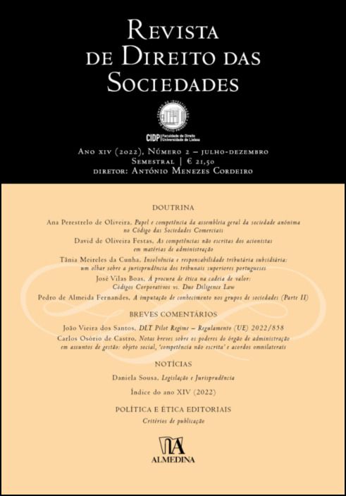 Revista de Direito das Sociedades - Ano XIV (2022) - nº 2