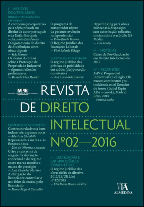 Revista de Direito Intelectual n.º 2 - 2016