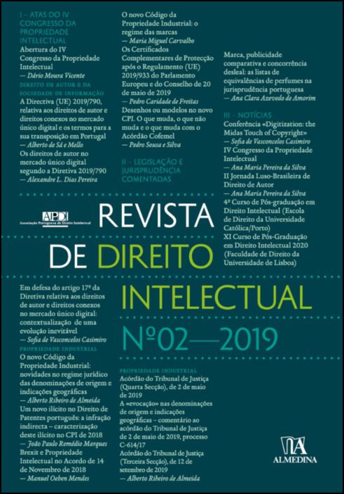 Revista de Direito Intelectual n.º 2 - 2019