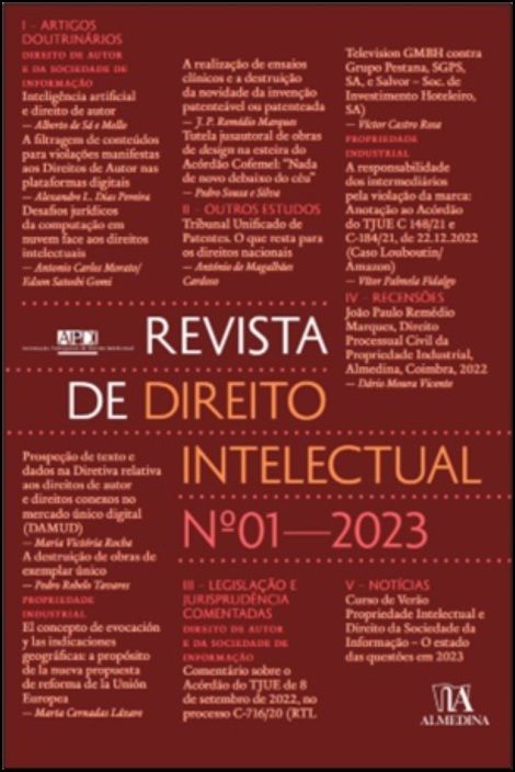 Revista de Direito Intelectual - N.º 1 - 2023