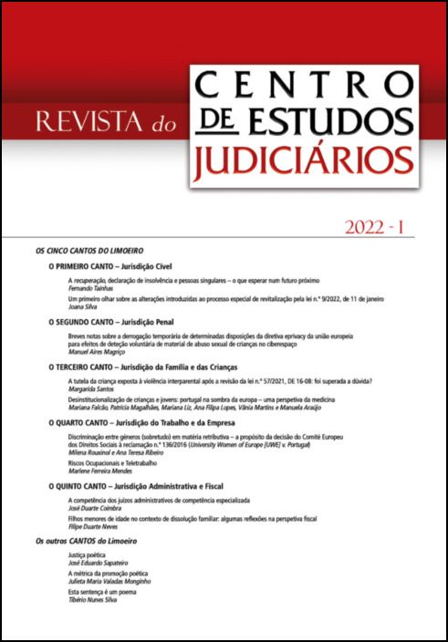 Revista do CEJ n.º 1 - 2022