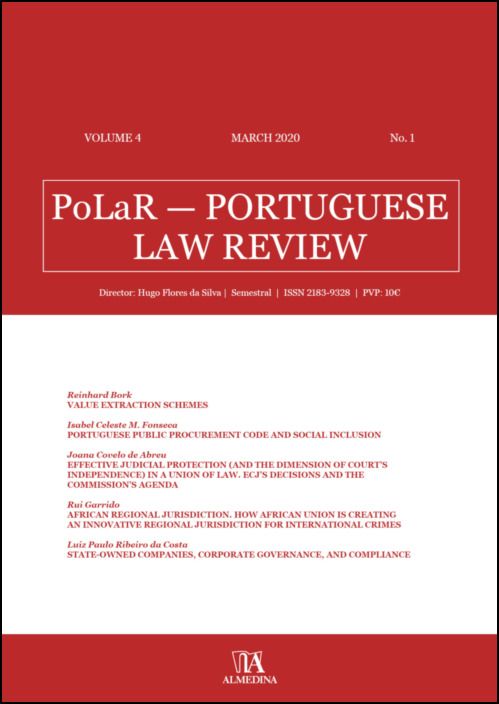 PoLaR Portuguese Law Review - vol. 4 - n.º 1
