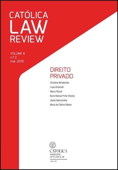 Católica Law Review - Volume III, N.º2 Maio 2019 - Direito Privado