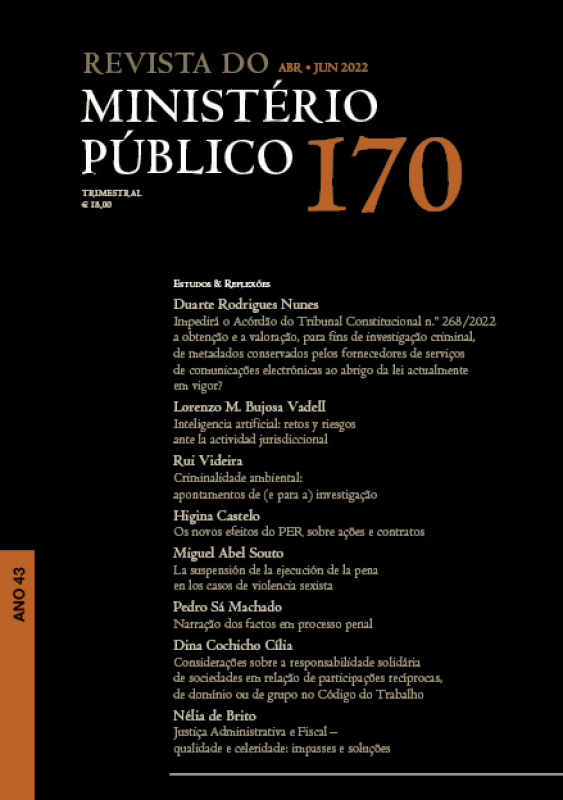 Revista do Ministério Público Nº 170