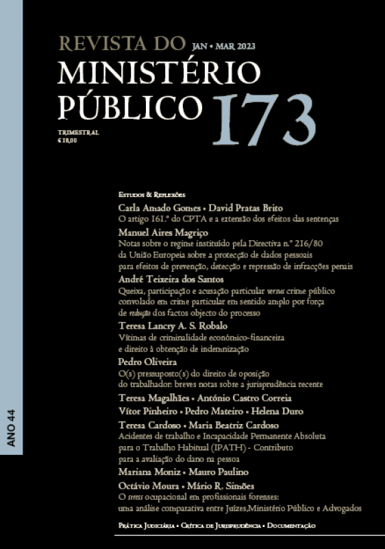 Revista do Ministério Público Nº 173