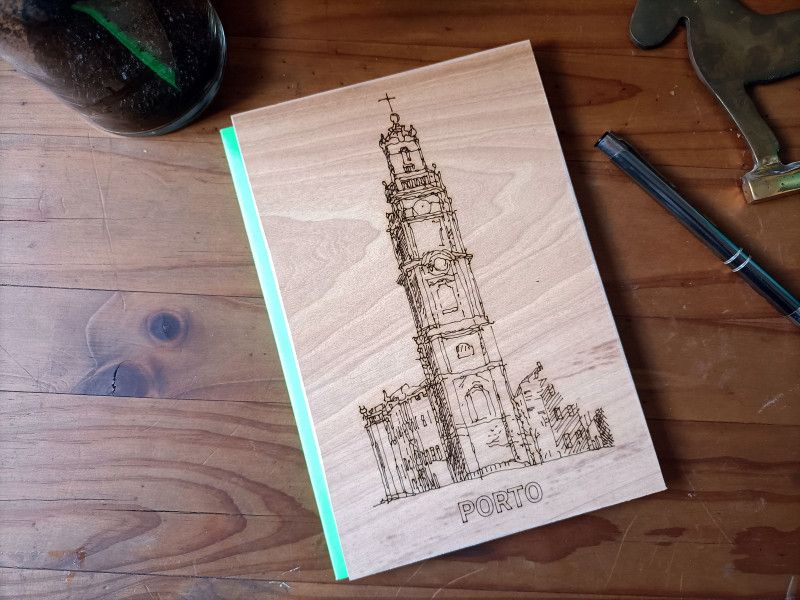 Note Book Torre dos Clérigos Verde