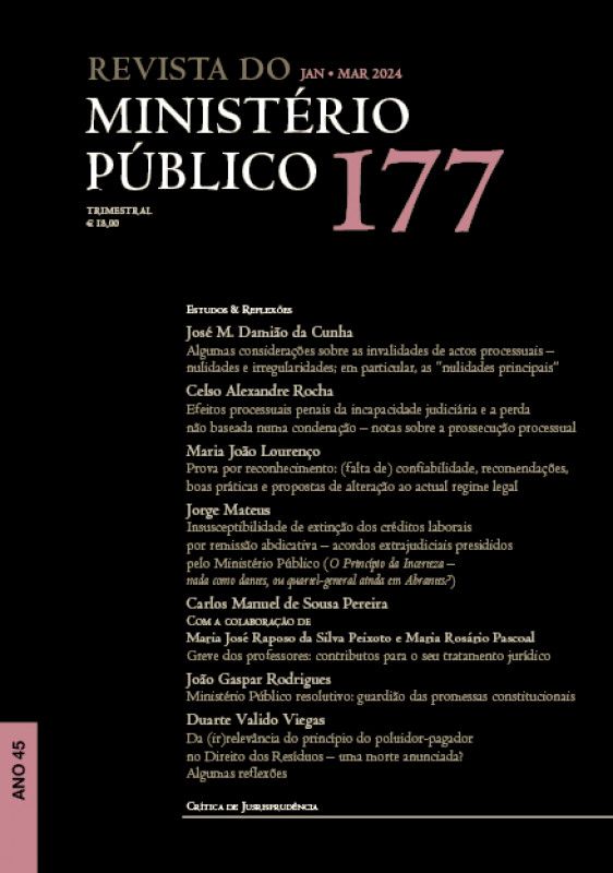 Revista do Ministério Público Nº 177