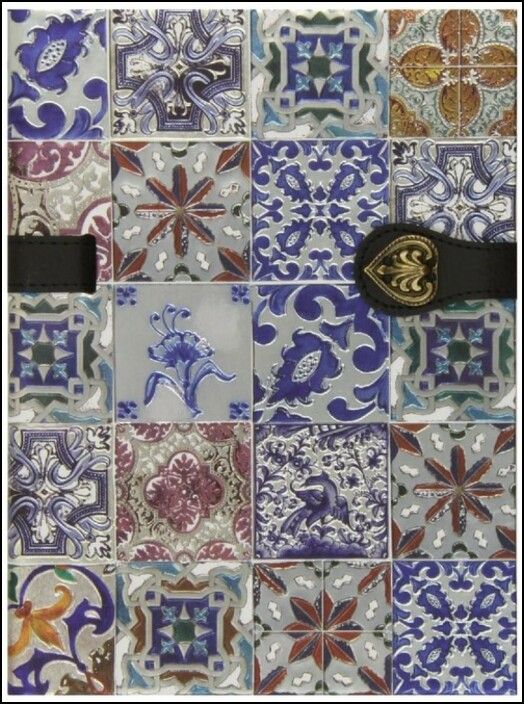 Caderno Azulejos de Portugal Flores