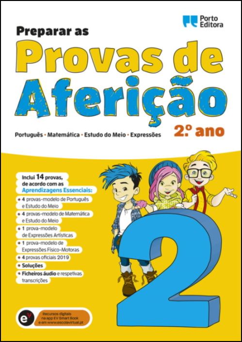 Preparar as Provas de Aferição 2020 - Português, Matemática, Estudo do Meio e Expressões - 2.º Ano