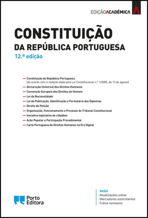 Constituição da República Portuguesa - Edição Académica