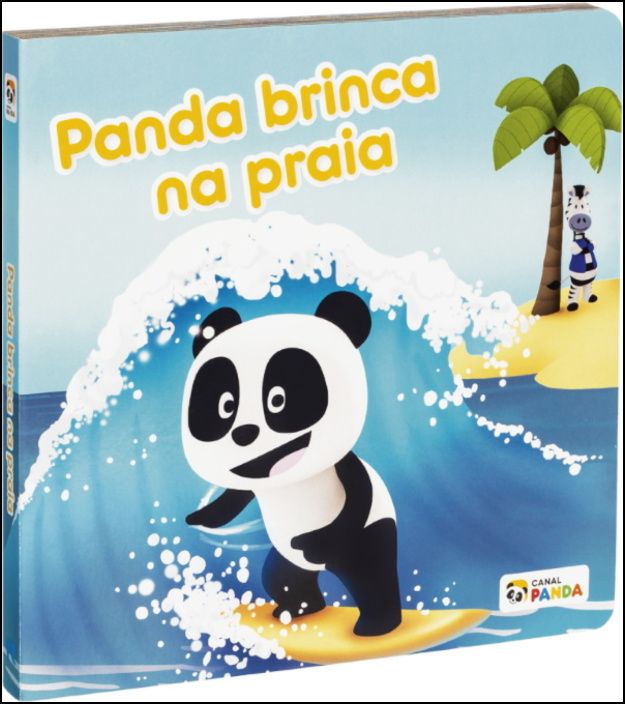 Canal Panda - Panda Brinca na Praia Livro-puzzle