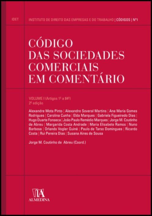 Código das Sociedades Comerciais em Comentário volume I