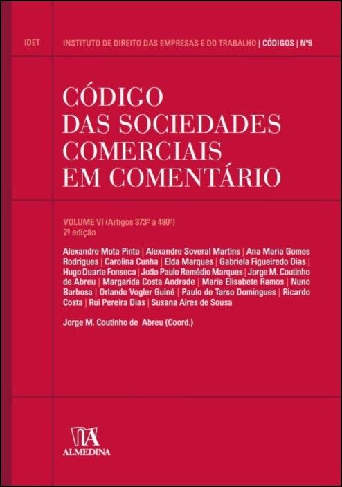 Código das Sociedades Comerciais em Comentário volume VI