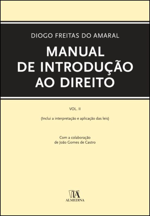 Manual de Introdução ao Direito - Volume II