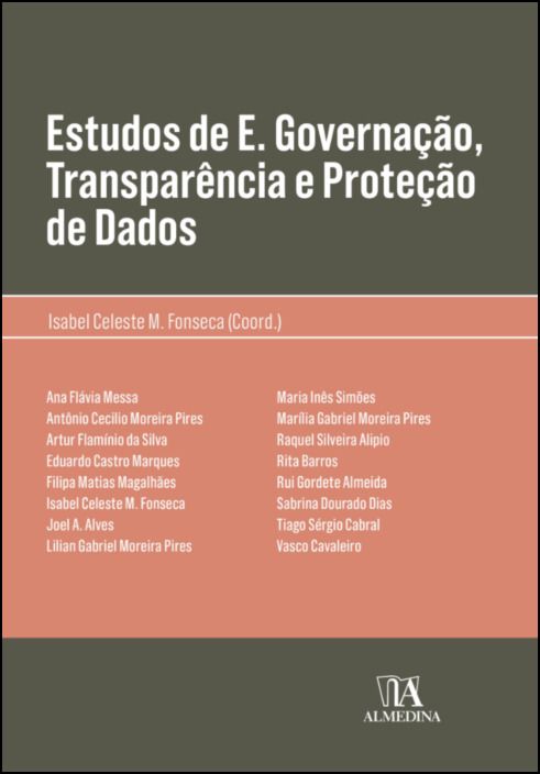 Estudos de E. Governação, Transparência e Proteção de Dados