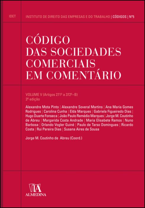 Código das Sociedades Comerciais em Comentário volume V - 2ª Edição