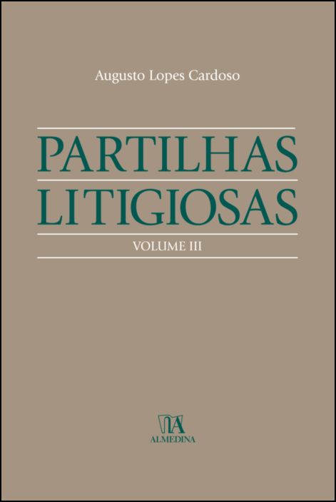 Partilhas Litigiosas - Volume III