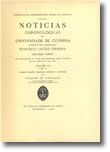 Notícias Chronologicas da Universidade de Coimbra - Segunda parte