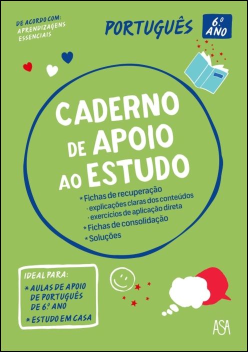 Caderno de Apoio ao Estudo - Português - 6.º Ano