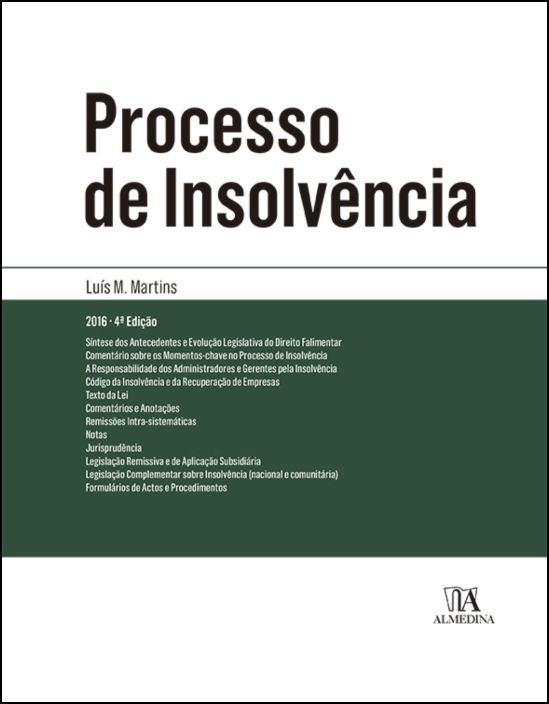 Processo de Insolvência - Anotado e Comentado - 4ª Edição