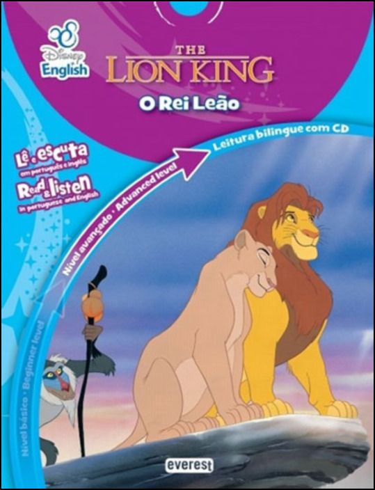 The Lion King/O Rei Leão - Nível Avançado, Leitura Bilingue com CD