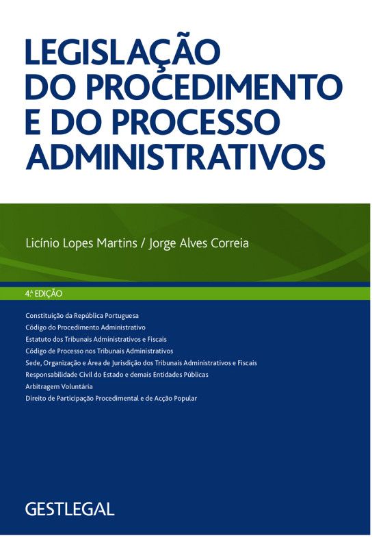  Legislação do Procedimento e do Processo Administrativos