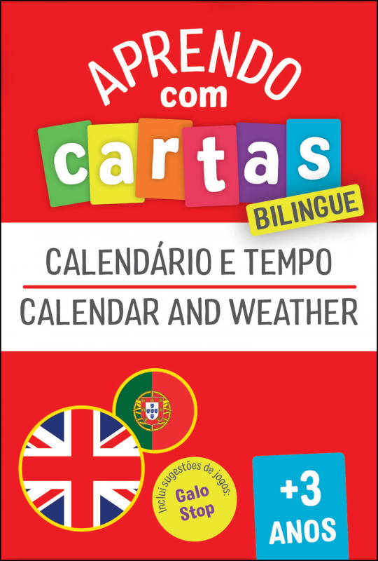 Aprendo com Cartas - Bilingue - Calendário e Tempo +3 Anos