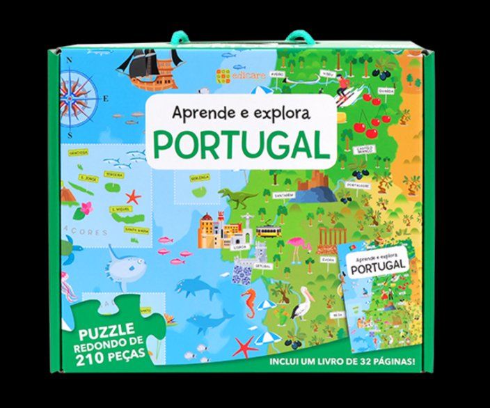 Aprende e Explora - Portugal (Puzzle + livro 210 Pcs)