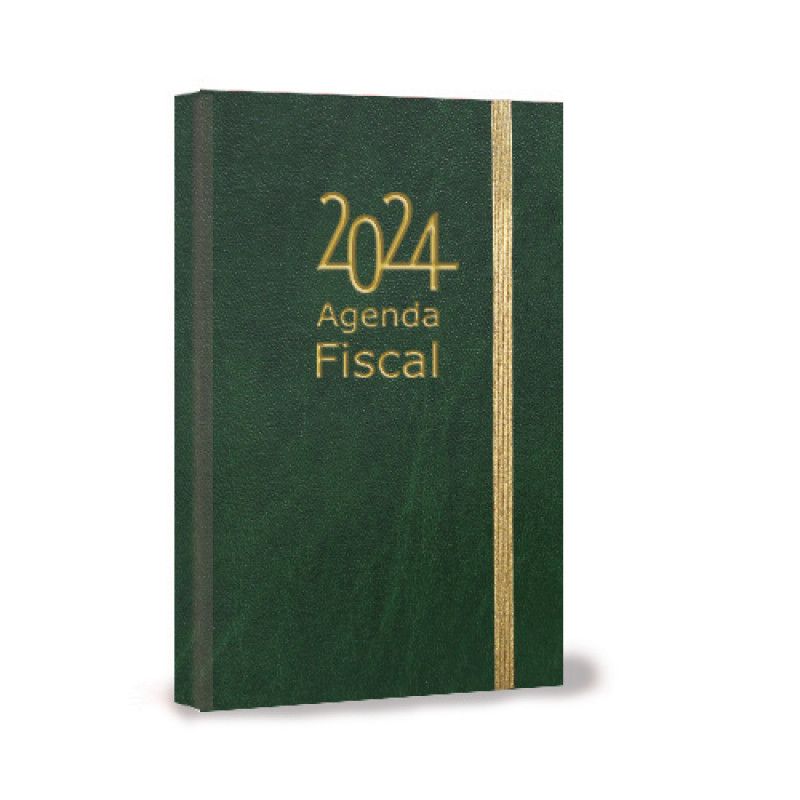 Agenda Fiscal 2024 - Edição de Bolso Verde Matizado 