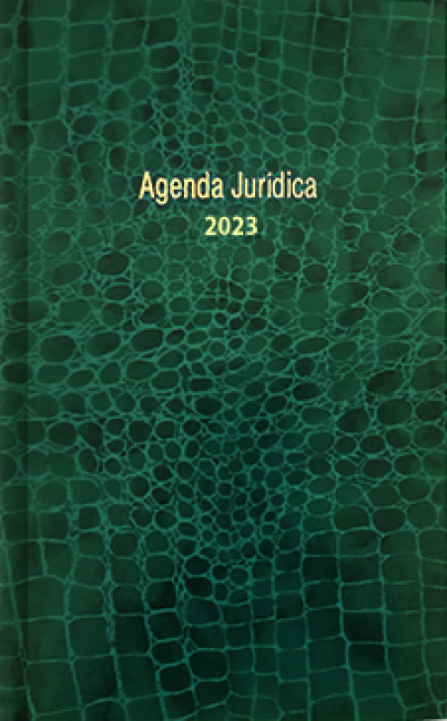 Agenda Jurídica 2023 - Bolso croco Verde