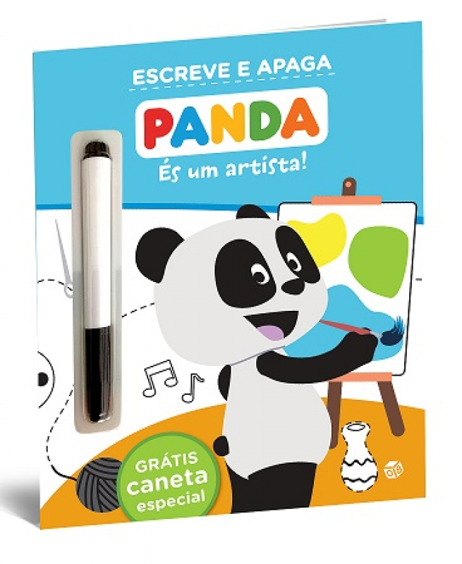 Panda - És Um Artista! Livro de Atividades com Oferta de Caneta Especial