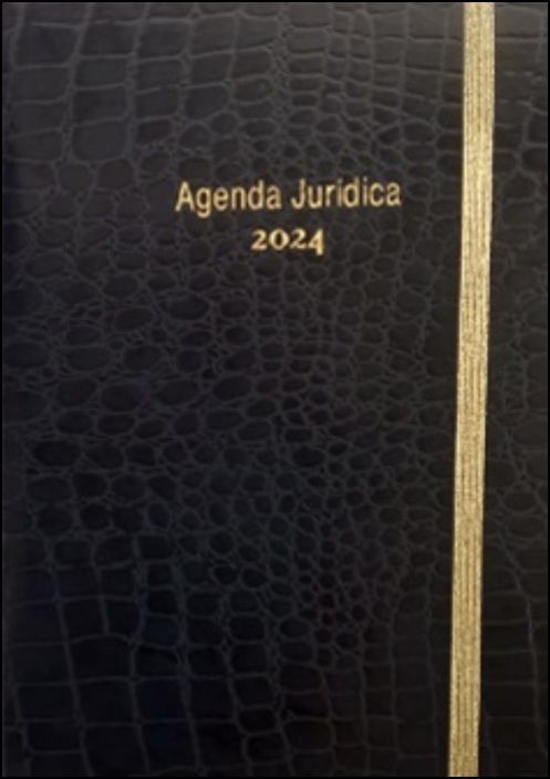 Agenda Jurídica 2024 - Bolso Preto Croco