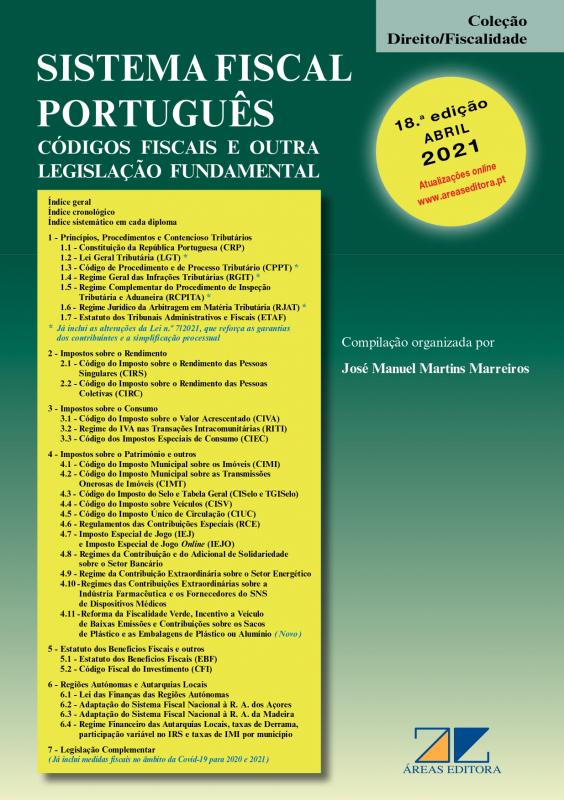 Sistema Fiscal Português - Códigos Fiscais e Outra Legislação Fundamental 