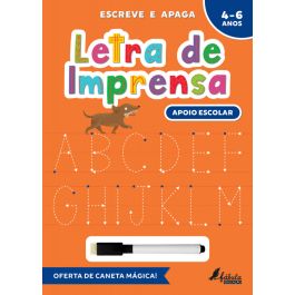 Letra de Imprensa - Escreve e Apaga - 4-6 Anos